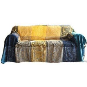 Etnische Chenille Plaid Bank Deken Gooi Gewogen Gebreide Gooi Deken Op Couch Vintage Tapijt Wandtapijt Sofa Cover Sprei