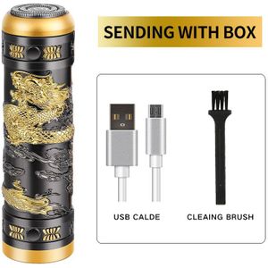 Unieke Scheerapparaat Elektrische Mannen Wasbaar Oplaadbare Razor Draagbare Mini Baard Mes