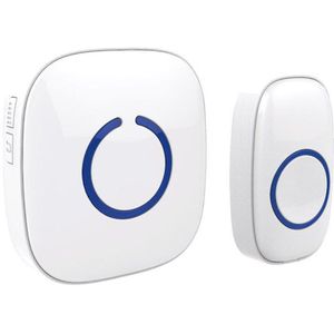 Waterdichte Thuis Intelligente Draadloze Deurbel Smart Bell 300M Afstandsbediening 52 Chimes Deurbel Met Ontvanger Eu Plug