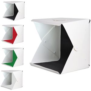 30x30cm Lightbox Mini softbox LED Photo Studio Light box met Zwart Wit Groen rood Achtergrond voor Studio product fotografie