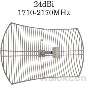 24dBi Gain 3G 4G 1800 2100 4G Lte 1800 Externe Grid Antenne N Vrouwelijke Outdoor Antenne Voor mobiel Signaal Booster Repeater