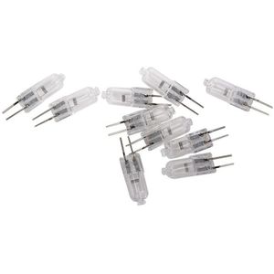 10 Pcs, G4 Halogeen Lamp 12V 35W Pin Lamp Warm Wit