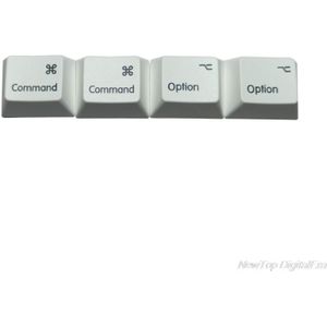 4Pcs Gemeenschappelijke Optie Pbt Dye Subbed Mac Keycaps R1 Voor Mechanische Toetsenbord Keycaps 1.25U 1.25X Key Cap M11 21