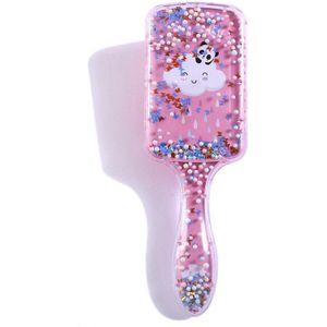 Cartoon Regenboog Eenhoorn Panda Haar Borstel Luchtkussen Kam Transparante Massage Haar Kam Plastic Detangling Hair Brush Voor Meisjes