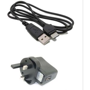 Usb Wall Charger &amp; Data Kabel Voor Samsung SGH-T329 Streep T509 T519 Trace T629 X820 X830 D800 P300 T809/d820 Z510 Z540 A436