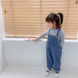 Lente Herfst Kinderkleding Meisjes Jongens Overalls Baby Meisje Alle Match Casual Broek Kinderen Koreaanse Stijl Jeans Tij overalls