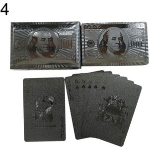 54 Stks/set Waterdichte Us Dollar Patroon Poker Tafel Game Speelkaart Collection