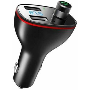 Rock Dual Usb Autolader B300 Bluetooth 4.2 Fm-zender Digitale 3.4A Intelligente Distributie Stroom Fast Quick Opladen