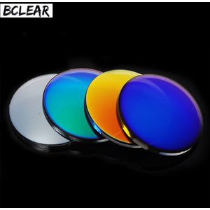 BCLEAR 1.56 Kleurrijke Gepolariseerde UV400 Spiegel Reflecterende Zonnebril Prescription Lenzen Rijden Bijziendheid Zonnebril