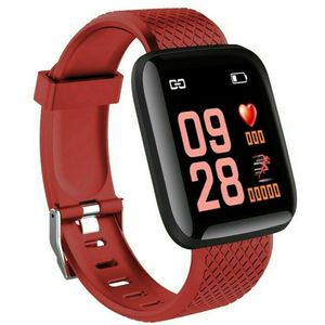 Portable Bluetooth Smart Horloge Hartslag Zuurstof Bloeddruk Sport Fitness Tracking Apparaat DU55