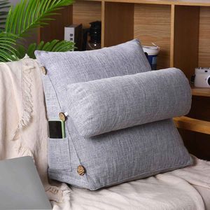 45Cm Stereo Couch Bed Driehoekige Rugleuning Kussen Taille Kussen Wasbaar Bank Rest Huishouden Slaapkamer Beddengoed