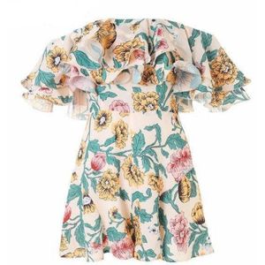 Boho Bloemen Playsuit Vrouwen Zomer Off Shoulder Ruffle Bodycon Jumpsuit Romper Beach Casual Shorts Party Broek