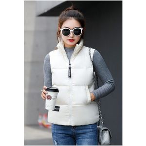 Yagenz Mouwloos Katoenen Vest Vrouwen Tops Korte Jas Mode Herfst En Winter Warme Jas Meisje Student Down Katoen vest