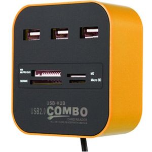 Twobro USB Hub 2.0 3 Poorten TF Micro Sd-kaartlezer Slot USB Combo Multi All In One USB Splitter kabels Voor Laptop Macbook