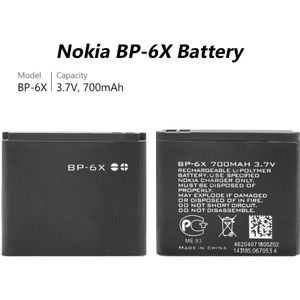 Lithium Li-Po Vervanging BP-6X Bp 6X BP6X Oplaadbare Telefoon Batterij Voor Nokia 8800 8800 S 8800 Sirocco N73I 8860 8801