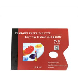 A4/8K Wegwerp Scheur Papier Palet Aquarel Verf Palet Papier Pad Voor Kunstenaar Acryl Olieverf Gouache art Supplies