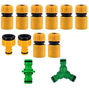 12 Stuks Plastic Tuinslang Tap Connector Kit Voor Join Tuin Slang Buis End Snelkoppeling