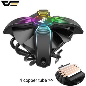 Darkflash Aigo Cpu Koeler Radiator Tdp 120W Koellichaam Cpu Koeling Voor LGA1155/1156/1151/AM3 +/AM4 Stille 120 Mm Computer Pwm Fan