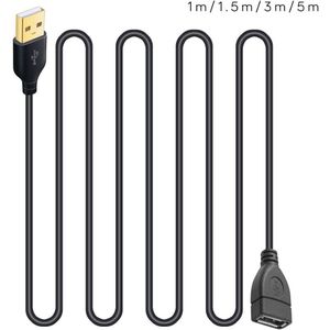 USB Verlengkabel USB 2.0 Man-vrouw Kabel Super Speed Data Sync USB Extender Cord Verlengkabel voor Thuis gebruik IP Camera