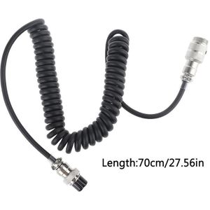 8Pin Coiled Extension Microfoon Koord 8 Kern Luchtvaart Stekker Naar 8Core Luchtvaart Vrouwelijke Plug Kabel