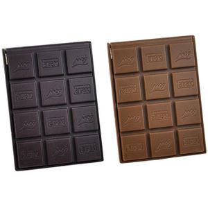 2 Stuks Make-Up Spiegels Chocolade Compact Pocket Spiegel Draagbare Cosmetische Spiegel Met Kam Make-Up Accessoires Donker Bruin Licht Bruin