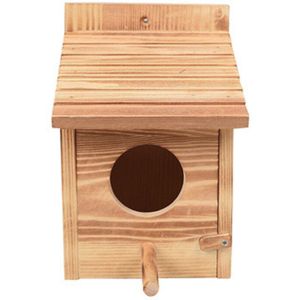 Grote Nest Nest Huis Vogelhuisje Vogelhuisje Doos Outdoor Vogelhuisje Houten Doos Ronde Deur