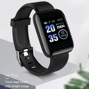 116 Plus Smart Armband Horloge Kleur Screen Hartslag Bloeddruk Monitoring Track Beweging IP67 Waterdicht
