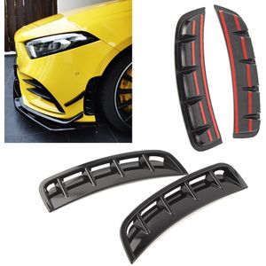 Glanzend Zwarte Auto Voorwiel Abs Air Vent Kap Spatbord Voor Mercedes-Benz A-Klasse W177 A200 A250 a220 A35 Amg 2 Stks/set