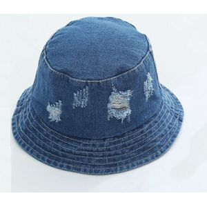 Mode Vrouwen Casual Visser Hoed Vintage 100% Katoen Gewassen Denim Meisje Ripped Emmer Hoed Cap Gorros