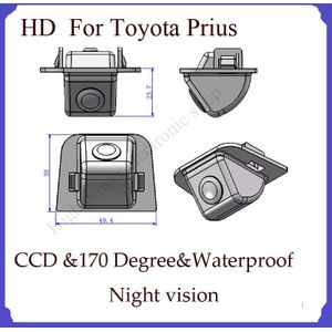 verkoop Auto Achteruitrijcamera voor Toyota Prius parking CCD waterdichte camera terug backup