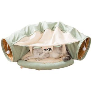 Opvouwbare Cat Tunnel Speelgoed Kat Kanaal Nest Speelbaar Sleepable Herfst En Winter Kat Bed Warm En Comfortabel Te Houden