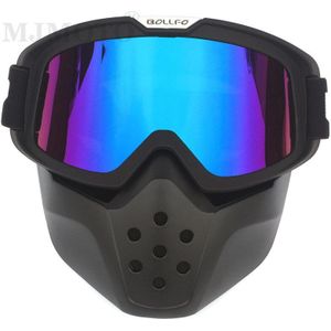 Mannen Vrouwen Vintage Motorfiets Masker Goggles Motorbike Shark Helm Bril Winddicht Motorcross Helm Bril Skibril