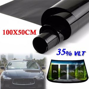 Van Sticker Anti Scratch Glas 100X50Cm Car Window Film Folie Professionele 35% Vlt