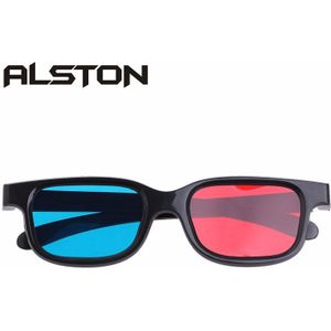 Alston Universele Rode En Blauwe Lens Anaglyph 3D Vision Bril Voor Movie Game Dvd Video Tv Cinema Virtual Reality 3D bril