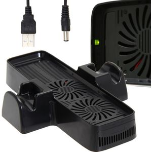Koelventilator Met Dual Dock Stand Voor Xbox 360 Game Controller Console Met Koelventilator Beugel Usb Kabel (50Cm)