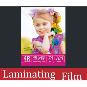 100 Vellen 4R A4 70mic Lamineren Film Huisdier + Eva Voor Foto/Bestanden/Card/Foto Lamineren Roll film Plastic Film