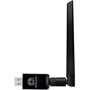 1200Mbps USB Wifi Wireless Adapter PC Netwerk LAN Card Dual Band 2.4G/5GHz met Antenne 802.11AC