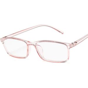 Kleine Frame Vrouwen Bril Frame Mode Transparante Kleur Vierkante Brillen Frame Plus Uv Blauw Film Brillen