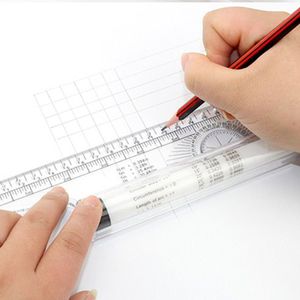 Multifunctionele Rolling Ruler Voor Tekening Hoek Parallel Liniaal Universele Voet Hoek Regel Balancing Schaal Tekening Reglas