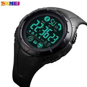 Digitale Heren Horloge Skmei Waterdichte Fitness Sport Bluetooth Smartwatch Hartslag Klok Voor Man Vrouw Reloj Hombre