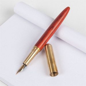 Handgemaakte Natuurlijke Hout Vulpen met Geschenkdoos metalen anb Houten Mooie Pen Iridium Fijne 0.5mm Nib Schrijven inkt Pen