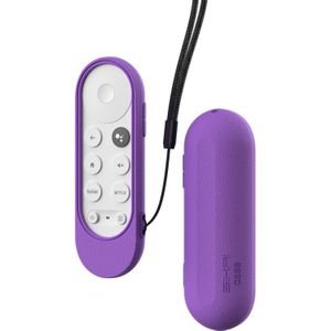 Siliconen Case Voor Chromecast Met Google Tv Voice Remote Met Lus Anti-Verloren Siliconen Case Beschermhoes Accessoires