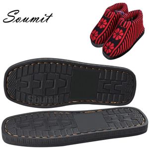 Rubber Schoenzolen Voor Slippers Diy Hand Breien Slipper Anti-Slip Zolen Winter Katoen Haak Naalden Schoenen Volledige Zool reparatie