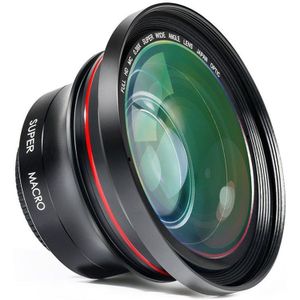 Ordro Camera Lens Hd 0.39X Super Groothoek Lens Camcorder Video-opname (FS-1)