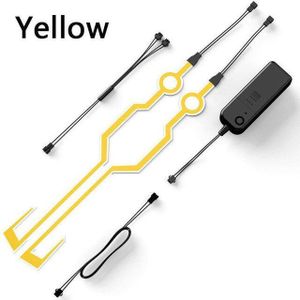 Motorhelm Night Riding Light Signaal Waterdicht Duurzaam Helm Moto Kit Knipperende Strip Led Licht Lichtgevende Helm Sticker