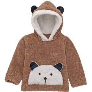 0-3Y Leuke Baby Peuter Baby Jongen Meisje Hoodies Top Bont Cartoon Print Lange Mouwen Trui Hooded Kleding