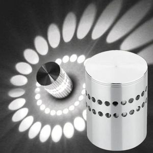 Licht Muursticker Spiraal Gat Wandlamp Oppervlak Installeren LED Licht Armatuur Licht Woondecoratie # X