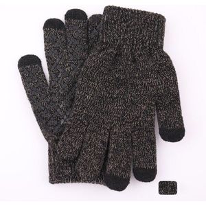 Mens Vrouwen Mannen Winter Touchscreen Handschoenen Herfst Herfst Warm Houden Gehaakte Gebreide Volledige Vinger Wanten Guantes Vrouwelijke Paar Handschoenen