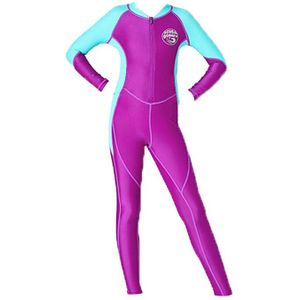 Kids Wetsuit Snorkelen Jumpsuit Lange Mouwen Duiken Pak Een stuk Badmode uv-bescherming Badmode kinderen voor meisjes