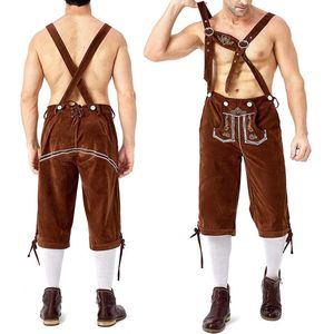 Oktoberfest Overalls Duitse Bier Festival Kostuum Classic Voor Mannen Zwart/Bruin Casual